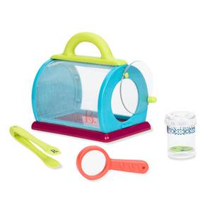 lot 13190 image: B. toys Bug Bungalow Insect Catching Kit, 4-Piece, Mesh House Case