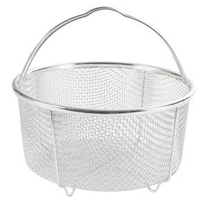 lot 13192 image: Cabilock Stainless Steel Frying Basket with Handle 10 Inch