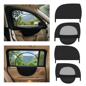 lot 13196 image: SPGICRM Zipper Car Window Shades 4 Pcs Breathable Mesh Front Rear Side