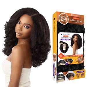lot 13206 image: Sensationnel Kinkyedges Y-Part Glueless HD Lace Synthetic Wig 16 Inch HL3451