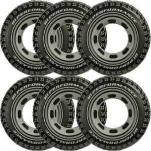 lot 14278 image: Intex Inflatable Giant Tire Tubes 36 Inch 6 Pack  Retail $136.99