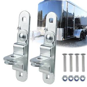 lot 14290 image: EJYTRVT Cargo Trailer Door Latch Locking Hasp 14 Gauge Steel 2 Pack