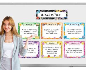 lot 14291 image: Whaline 7 Pcs Magnetic Dry Erase Whiteboard Magnets School Themed