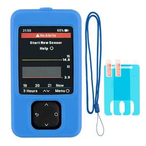 lot 14300 image: Swiatla Dexcom G7 Receiver Silicone Case, Lanyard & Screen Protector, Blue
