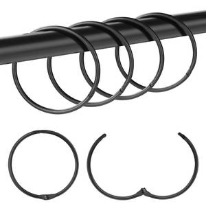 lot 14303 image: Mafegu Shower Curtain Hooks 20 Pcs Metal Round Roman Rings