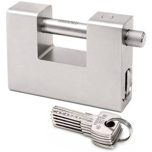 lot 14343 image: Jucoan 94mm Heavy Duty Shipping Container Padlock with 5 Keys