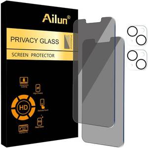lot 14373 image: Ailun Privacy Screen Protector and Camera Lens Protector for iPhone 14 6.1 Inch