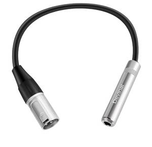 lot 14394 image: Devinal XLR Male to 14 Inch Female Audio Cable Adapter 1 Ft