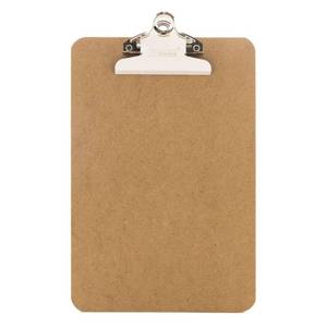 lot 14454 image: BAZIC Memo Size 9 x 6 Inch Hardboard Clipboard with Spring Clip
