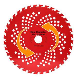 lot 14477 image: Fifatopo Carbide Tipped Brush Cutter Blade 9 Inch 36 Teeth