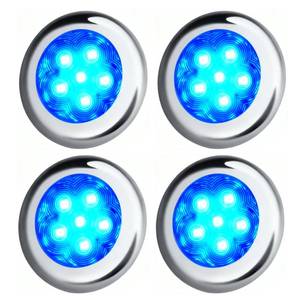 lot 14487 image: ULITECO Boat Courtesy Lights IP68 Waterproof LED Marine 4PCS Blue