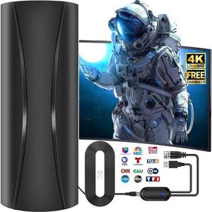 lot 17865 image: Generic Indoor Outdoor Digital HDTV TV Antenna 8K 38ft Coax Cable