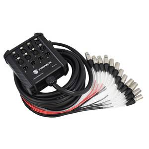 lot 17889 image: PRORECK 8-Channel XLR Snake Splitter Cable 25 Feet