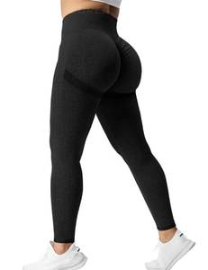 lot 18881 image: YEOREO Scrunch Butt Lift Leggings for Women High Waist Seamless Black XS