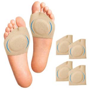 lot 18925 image: Dropsky Gel Metatarsal Foot Pads 4 Pack - Nude