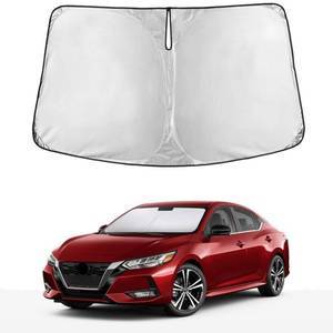 lot 18926 image: EcoNour Foldable Windshield Sunshade Nissan Sentra 2020-2025