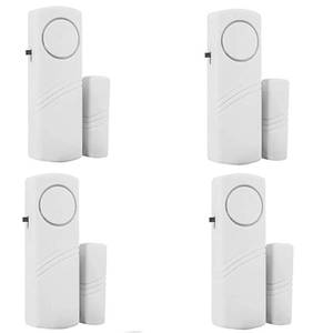 lot 18935 image: Dogxiong Door Window Alarm 90dB Wireless Sensor 4 Pack