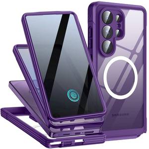lot 18951 image: TLIKEMISS Phone Case for Samsung Galaxy S26 Ultra Privacy Screen MagSafe Purple