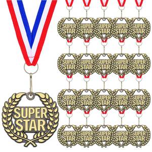lot 18960 image: Kenning Super Star Gold Metal Award Medals 20 Pcs 2 Inch