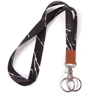 lot 18973 image: XCHIN Keychain Neck Lanyard with Metal Hook, Polyester and Leather Strap