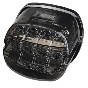 lot 18982 image: Atubeix Black Strobing LED Tail Light Assembly Harley Davidson Dyna Road King