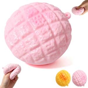lot 18984 image: Generic Pineapple Bun Squishy Slow Rising Fidget Toy Pink 3.54 Inch
