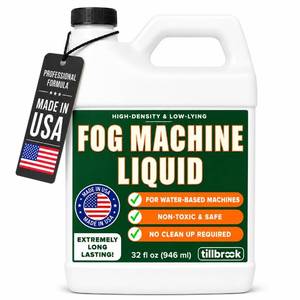 lot 18985 image: Tillbrook Fog Machine Liquid 32 oz Water-Based