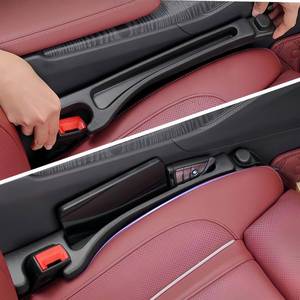 lot 18988 image: EnzeroTools Car Seat Gap Filler 3-in-1 Organizer with Hook, 2 Pack