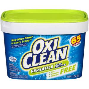 lot 19641 image: OxiClean Versatile Stain Remover Free 3 lbs Pack of 4