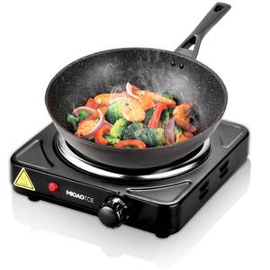 lot 19642 image: Single Burner Electric Hot Plate 1000W Cast Iron 6.1 Inch Countertop
