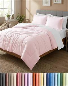 lot 19662 image: CGK Unlimited Full Comforter Set Lavender Pink All Season 3 Piece Bedding