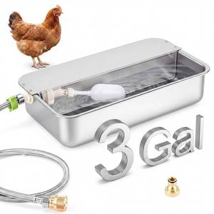 lot 19667 image: Shimeyao Automatic Chicken Water Dispenser 3 Gallon 304 Stainless Steel