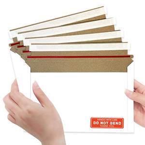 lot 20127 image: Cheardia Rigid Cardboard Mailer 9.5 x 6.2 Inch, 120 Pack with Labels
