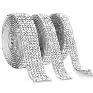lot 20152 image: Self Adhesive Crystal Rhinestone Ribbon Stickers 3 Yards