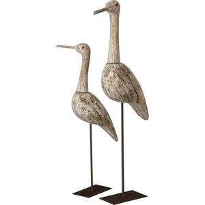 lot 20162 image: Primitives by Kathy Standing Herons Decorative Sitter Set 9.75 x 18.75 x 3