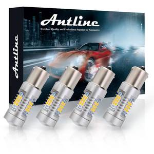 lot 20181 image: Antline LED Bulb 1156 Amber Yellow 1260 Lumens BA15S 4-Pack