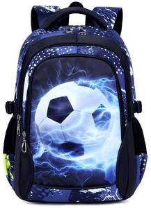 lot 20194 image: MSKYWU Boys Elementary School Backpack Soccer Theme 18 Inch