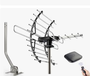 lot 1697 image: UHD-3942 AtticOutdoor TV Antenna w Rotating Control Box - Stock image may differ from actual product images