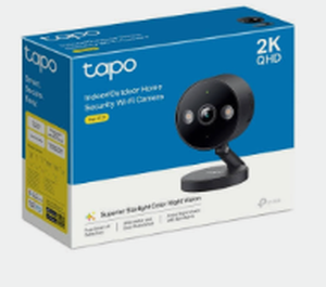 lot 14355 image: Tapo C121 IndoorOutdoor Home Security Wi-Fi Camera 2K QHD w Magnetic Base - Stock image may differ from actual product images