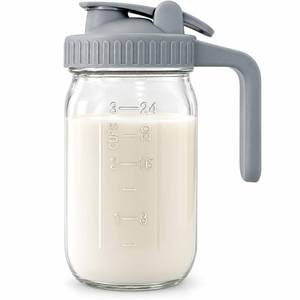 lot 1743 image: OneDream Glass Breast Milk Pitcher 32 oz with Lid
