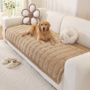 lot 1772 image: OstepDecor Couch Cover for Dogs Washable Non-Slip Sofa Cover
