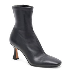 lot 1782 image: VOMIRA Womens Ankle Boots Square Toe Kitten Heel Black Side Zipper