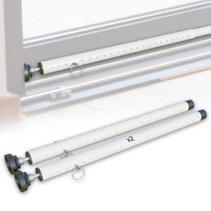 lot 1797 image: MVTUOK Sliding Door Security Bar 2-Pack 17-50 Inch Adjustable White