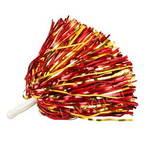 lot 1826 image: Lovecheer Metallic Cheerleading Pom Poms 24PCS Red and Gold