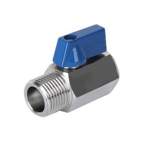 lot 2213 image: BesNPT 1 Inch NPT Male x Female Ball Shut Off Valve 316 Stainless Steel