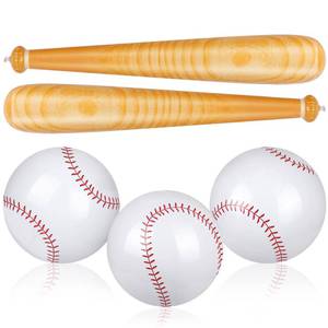 lot 2220 image: Durony 5 Pieces Inflatable Baseball Bat and Ball Set