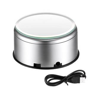 lot 2223 image: Jetec Rotating Display Stand 360 Motorized Turntable 3 Inch USB