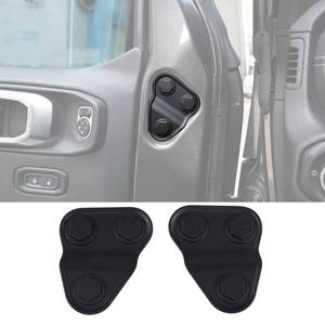 lot 2257 image: YOCTM Door Screw Protector Cover Trim Black ABS 2 Pack Jeep Wrangler JL JT
