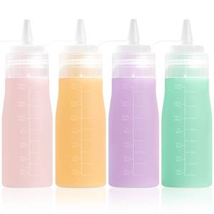 lot 2269 image: Mrsdry Silicone Squeeze Bottles 16 oz 4 Pack Pink