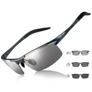 lot 2283 image: TJUTR Mens Photochromic Polarized Z87 Safety Sunglasses